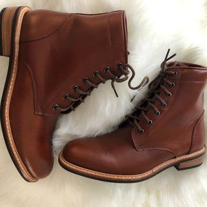 Nisolo Amalia All-Weather Boot in Brandy - 9 - NWT